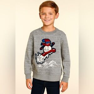 NWT Tommy Bahama Kids Snowboarding Christmas Holiday Crewneck Sweatshirt